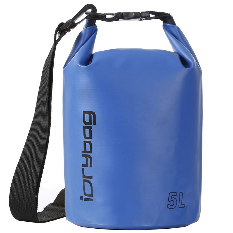 IDRYBAG Dry Bag for Kayaking Waterproof 2L/5L/10L/15L/20L, Small Dry Sack Waterproof Bag for Boating - Image 1